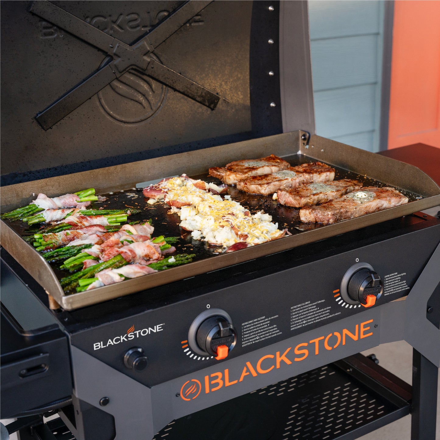 28" Iron Forged Griddle Station with Hood