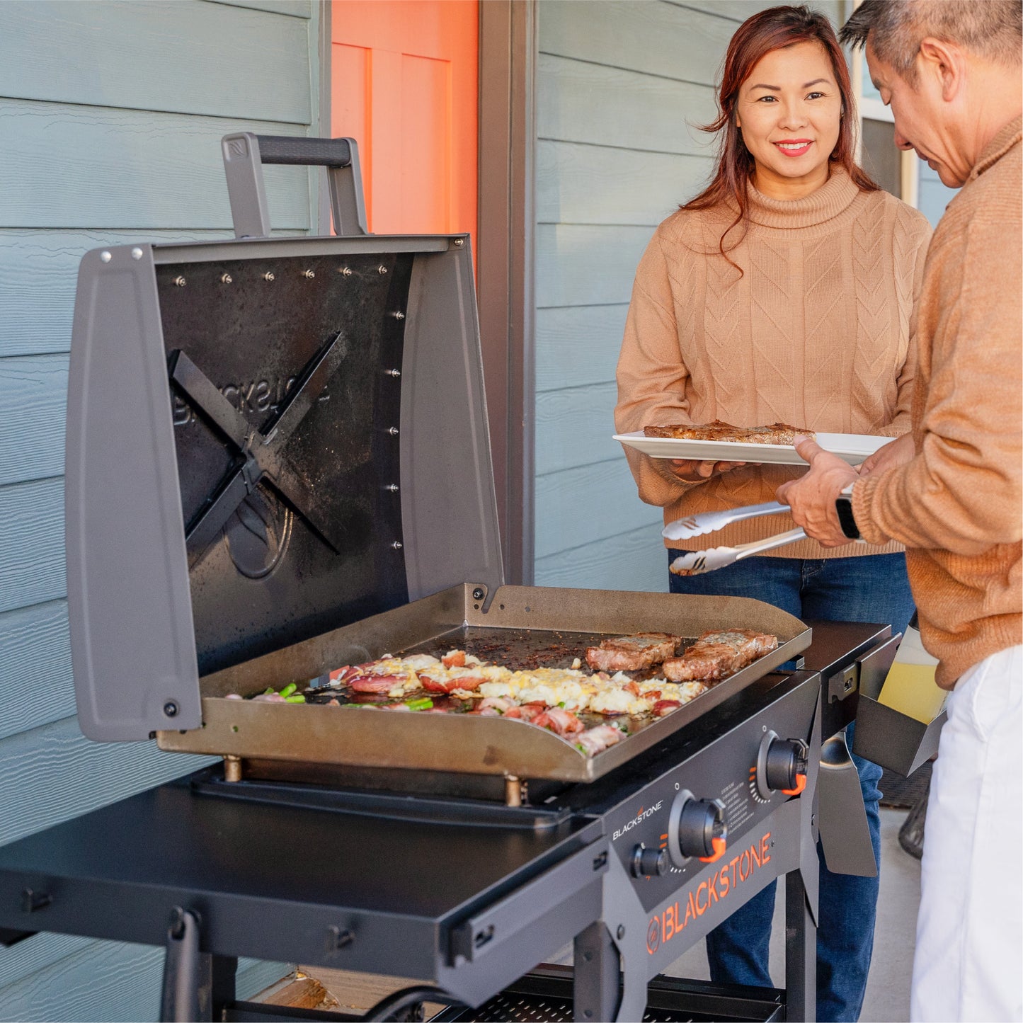 28" Iron Forged Griddle Station with Hood