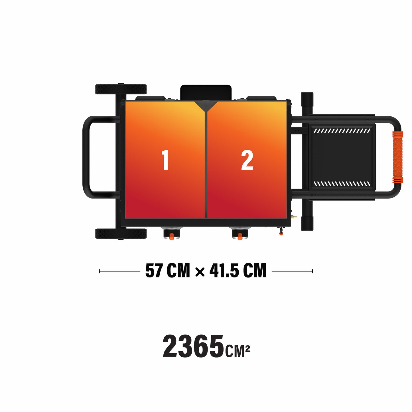 OTG 22” Griddle with Flexfold Legs