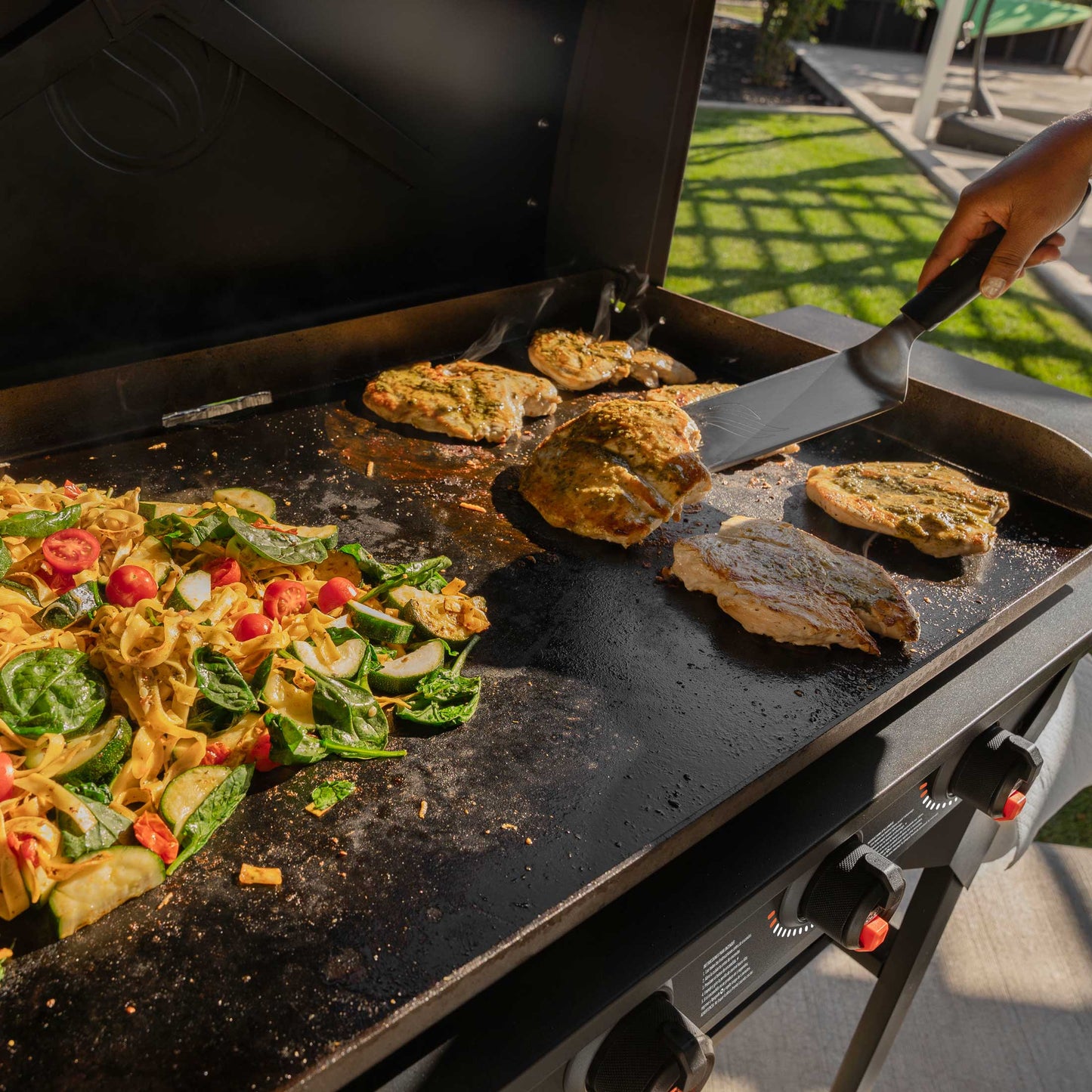 36" Iron Forged Griddle with Hood