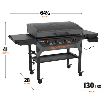 36" Iron Forged Griddle with Hood