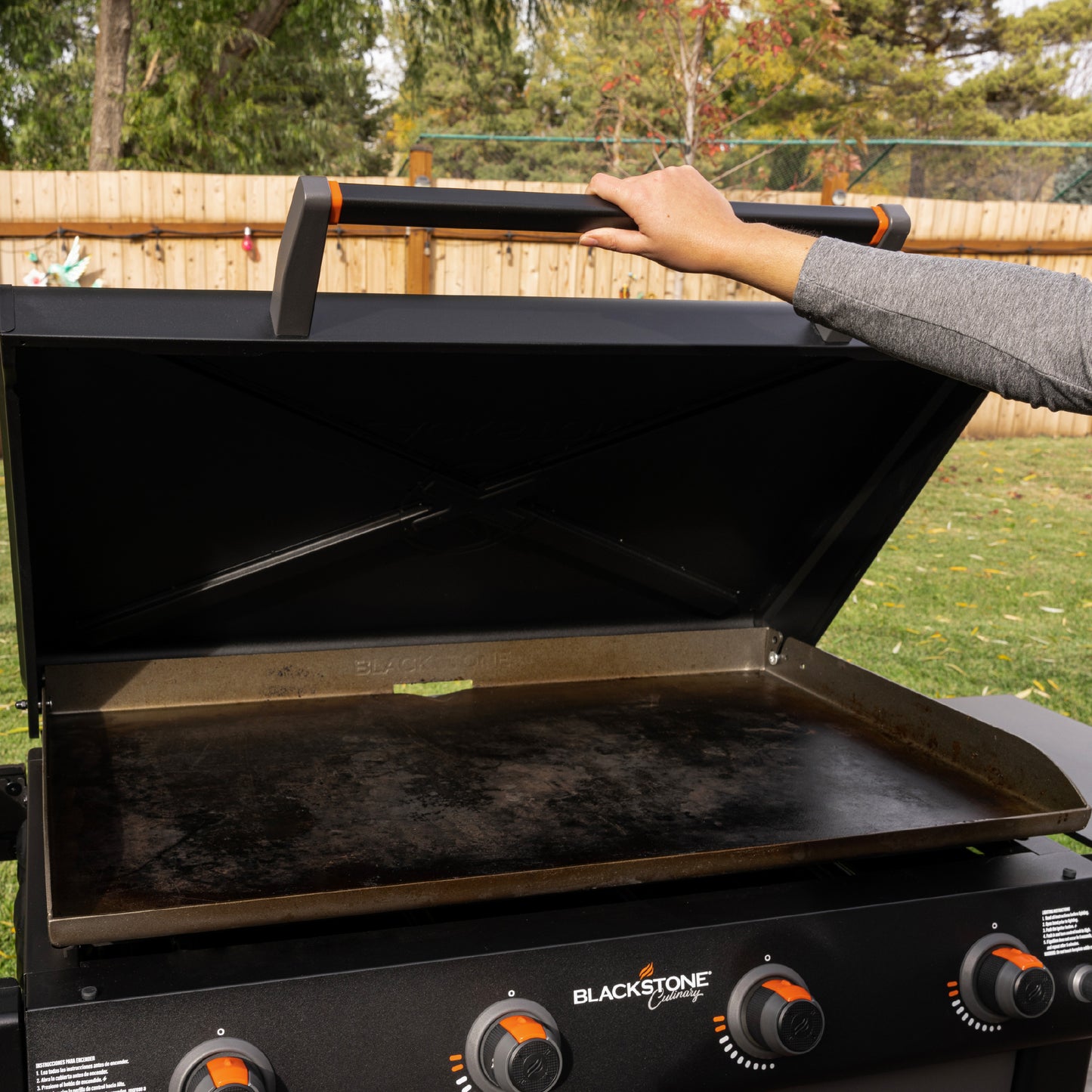 Culinary 36” Griddle with Folding Side Table and Cabinet